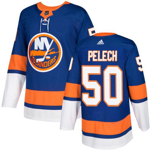 Adidas Men NEW York Islanders #50 Adam Pelech Royal Blue Home Authentic Stitched NHL Jersey->new york islanders->NHL Jersey